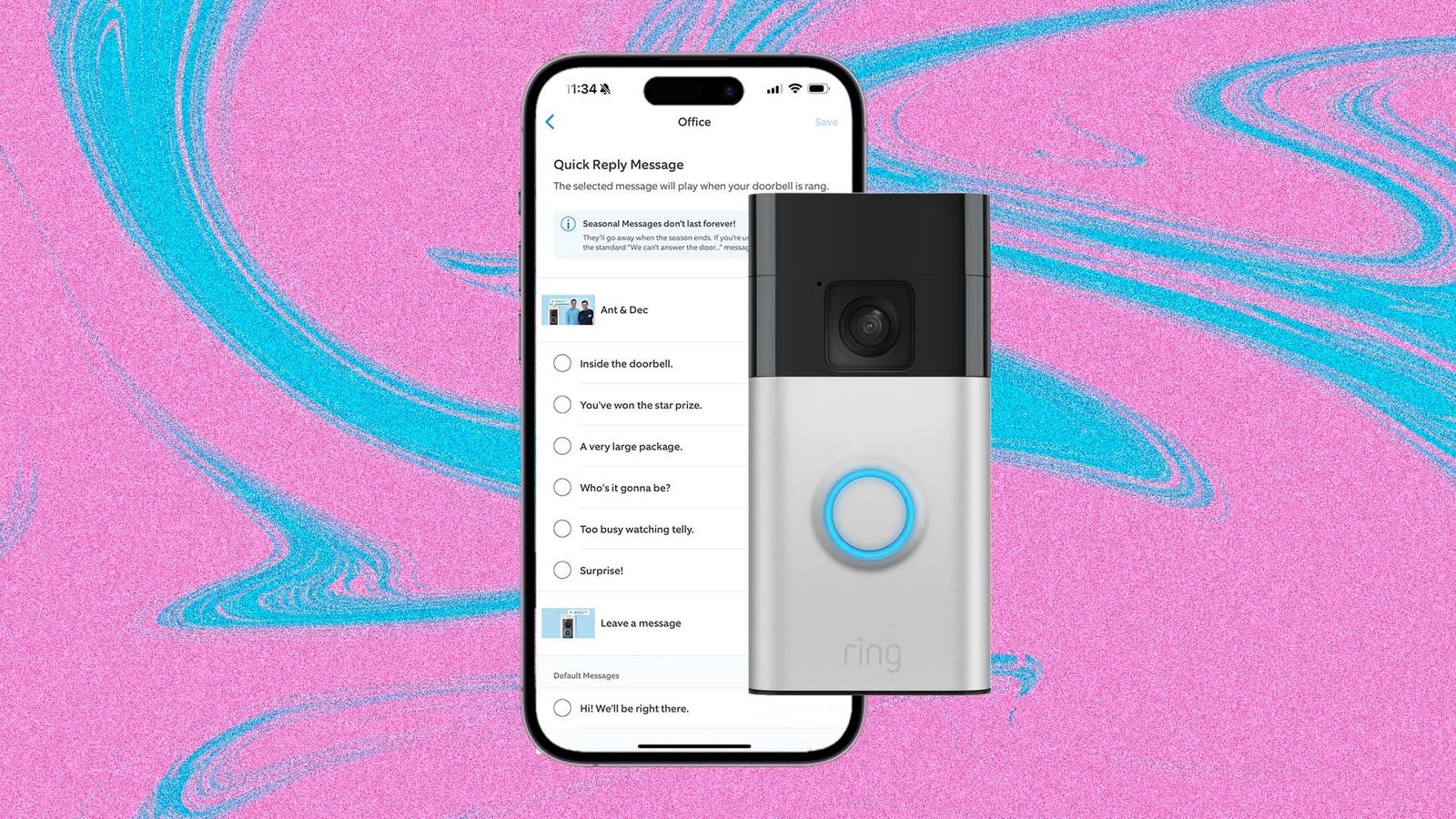 How to change your Ring Video Doorbell’s Quick Replies to Ant and Dec How to change your Ring Video Doorbell’s Quick Replies to Ant and Dec